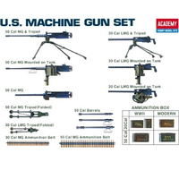 Academy 1/35 U.S. Machine Gun Set Plastic Model Kit 1/35
