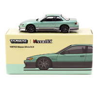 Tarmac Works Vertex Nissan Silvia S13 Green / Grey 1/64