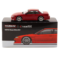 Tarmac Works Vertex Nissan Silvia S13 Red Metallic 1/64