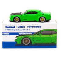 Tarmac Works LB Works Dodge Challenger SRT Hellcat Green Metallic  1/64