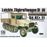 AFV Club German Sd.Kfz.11 Late Version W/ Wood Cab Kit 1/35