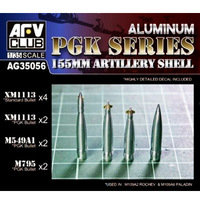 AFV Club Aluminium PGK Series 155mm Artillery Shells   1/35
