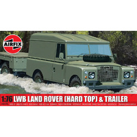 Airfix A02324 Land Rover LWB Hard Top & Trailer 1/76