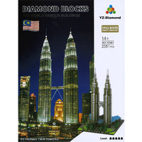 YZ Diamond Petronas Twin Towers Building 2351pcs