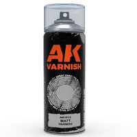 AK Interactive AK1013 Matt Varnish - Spray Paint 400ml (Includes 2 nozzles)