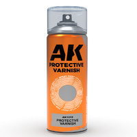 AK Interactive AK1015 Protective Varnish - Spray Paint 400ml (Includes 2 nozzles)