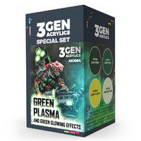 AK Interactive Wargame: Green Plasma And Glowing Effect Acrylic Paint Set 3rd Generation