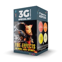 AK Interactive Wargame: Fire Effects Acrylic Paint Set 3rd Generation