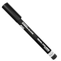 AK Interactive Real Colors Markers: Rubber Black - Acrylic Paint Marker