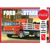 AMT Ford C600 Stake Bed W/ Coca Cola Machine   1/25