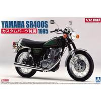 Aoshima Yamaha SR400S With Custom Parts  1/12