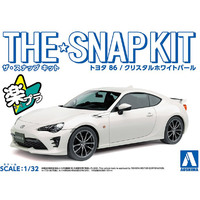 Aoshima 05418 Toyota 86 ( Crystal White Pearl) Snap Kit  1/32