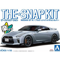 Aoshima 05641 Nissan GTR Snap Ultimate Metal Silver  1/32