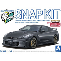 Aoshima 06549 Nissan R35 GTR 2024 Dark Metal Grey Snap 1/32