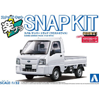 Aoshima 06578 Subaru Sambar Truck Frost White Snap 1/32