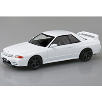 Aoshima 06635 Nissan R32 Skyline GT-R Custom Wheel White Snap Kit  1/32