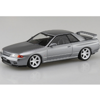 Aoshima 06637 Nissan R32 Skyline GT-R Custom Wheel Silver Snap Kit  1/32