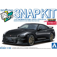 Aoshima 06891 Nissan R35 GTR 2024 Meteor Flake Black Pearl Snap 1/32