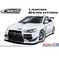 Aoshima 06929 Mitsubishi C-west CZ4A Lancer Evolution X '07 1/24