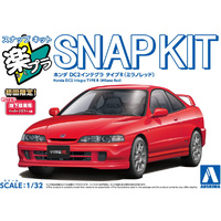 Aoshima 06941 Honda DC2 Integra Type R Milano Red Snap 1/32