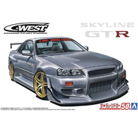 Aoshima 06990 Nissan C- West BNR34 Skyline GTR '02  1/24