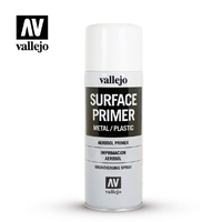 Vallejo Aerosol White Primer 400ml Spray Paint [28010]