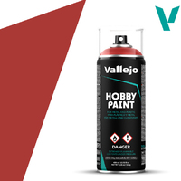 Vallejo Aerosol Scarlet Red 400ml Hobby Spray Paint [28016]