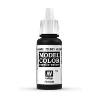 Vallejo Model Colour #170 Glossy Black 17 ml Acrylic Paint [70861]