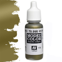 Vallejo Model Colour #175 Metallic Bronze 17 ml Acrylic Paint [70998]
