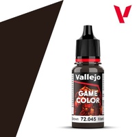 Vallejo Game Colour Charred Brown 18ml Acrylic Paint 72045