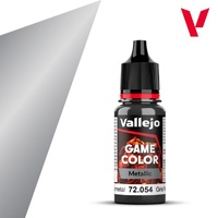Vallejo Game Colour Metal Dark Gunmetal 18ml Acrylic Paint 72054