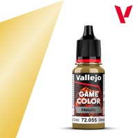 Vallejo Game Colour Metal Polished Gold 18ml Acrylic Paint 72055