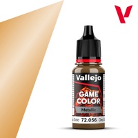 Vallejo Game Colour Metal Glorious Gold 18ml Acrylic Paint 72056