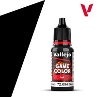 Vallejo Game Colour Ink Black 18ml Acrylic Paint 72094