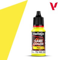 Vallejo Game Colour Fluorescent Yellow 18ml Acrylic Paint 72103
