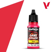 Vallejo Game Colour Fluorescent Red 18ml Acrylic Paint 72157