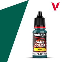 Vallejo Game Colour Fluorescent Cold Green 18ml Acrylic Paint 72161