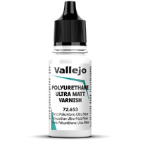 Vallejo Game Colour Polyurethane Ultra Matt Varnish 18ml Acrylic Paint 7265