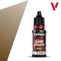 Vallejo Game Colour Wash Sepia  18ml Acrylic Paint 73200