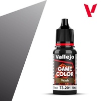 Vallejo Game Colour Wash Black  18ml Acrylic Paint 73201
