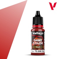Vallejo Game Colour Wash Red  18ml Acrylic Paint 73206