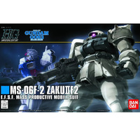 Bandai 5057745 HGUC F2 Zaku Earth Federation Type
