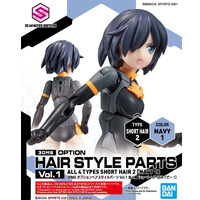 Bandai 5061768 30MS Option Hair Style Parts Vol 1 Navy