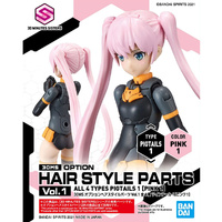 Bandai 5061768 30MS Option Hair Style Parts Vol 1 Pink