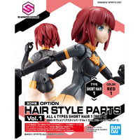 Bandai 5061768 30MS Option Hair Style Parts Vol 1 Red