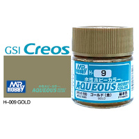 Mr Hobby H009 Aqueous Metallic/Gloss Gold