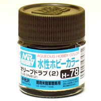 Mr Hobby H078 Aqueous Semi-Gloss Olive Drab (2)