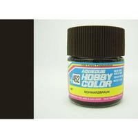 Mr Hobby H462 Aqueous Railway Colour Flat Black Brown