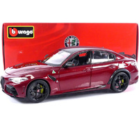 Burago 11048RED 2022 Alfa Romeo Giulia GTA Metallic Red  1/18