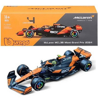 Burago 28033N F1 McLaren MCL38 2024 With Helmet Norris #4  1/24